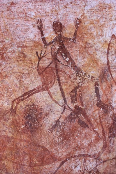 Early X-ray Bird and Human Figure by Unbekannt Unbekannt